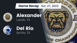 Recap: Alexander  vs. Del Rio  2023