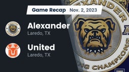 Recap: Alexander  vs. United  2023