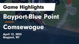 Bayport-Blue Point  vs Comsewogue  Game Highlights - April 12, 2023