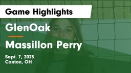GlenOak  vs Massillon Perry  Game Highlights - Sept. 7, 2023