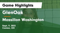 GlenOak  vs Massillon Washington  Game Highlights - Sept. 9, 2023