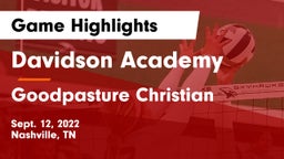 Davidson Academy  vs Goodpasture Christian  Game Highlights - Sept. 12, 2022