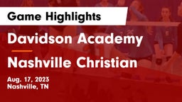 Davidson Academy  vs Nashville Christian  Game Highlights - Aug. 17, 2023