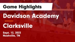 Davidson Academy  vs Clarksville  Game Highlights - Sept. 12, 2023