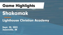 Shakamak  vs Lighthouse Christian Academy Game Highlights - Sept. 20, 2022