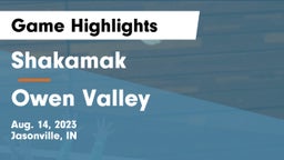 Shakamak  vs Owen Valley  Game Highlights - Aug. 14, 2023