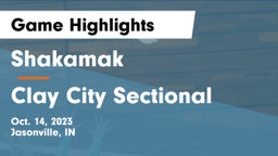 Shakamak  vs Clay City Sectional  Game Highlights - Oct. 14, 2023