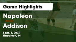 Napoleon  vs Addison Game Highlights - Sept. 6, 2023