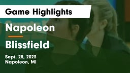 Napoleon  vs Blissfield  Game Highlights - Sept. 28, 2023