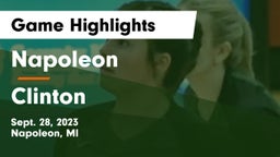 Napoleon  vs Clinton  Game Highlights - Sept. 28, 2023