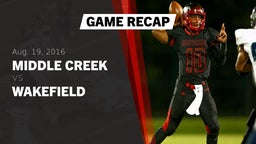 Recap: Middle Creek  vs. Wakefield  2016