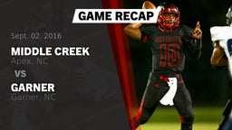 Recap: Middle Creek  vs. Garner  2016