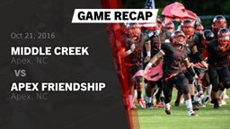 Recap: Middle Creek  vs. Apex Friendship  2016