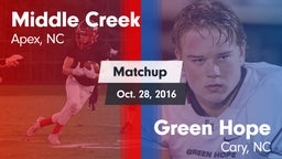Matchup: Middle Creek High vs. Green Hope  2016