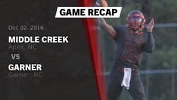 Recap: Middle Creek  vs. Garner  2016
