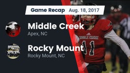 Recap: Middle Creek  vs. Rocky Mount  2017