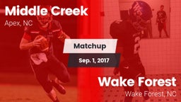 Matchup: Middle Creek High vs. Wake Forest  2017