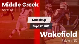 Matchup: Middle Creek High vs. Wakefield  2017