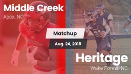 Matchup: Middle Creek High vs. Heritage  2018