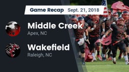 Recap: Middle Creek  vs. Wakefield  2018