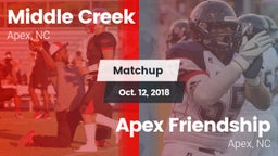 Matchup: Middle Creek High vs. Apex Friendship  2018