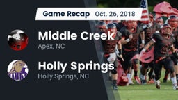 Recap: Middle Creek  vs. Holly Springs  2018