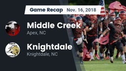 Recap: Middle Creek  vs. Knightdale  2018