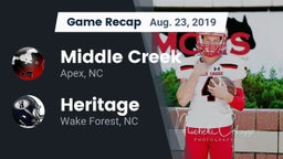 Recap: Middle Creek  vs. Heritage  2019