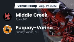 Recap: Middle Creek  vs. Fuquay-Varina  2022