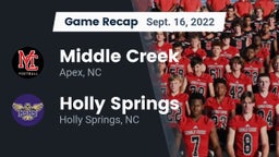 Recap: Middle Creek  vs. Holly Springs  2022