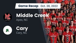 Recap: Middle Creek  vs. Cary  2022