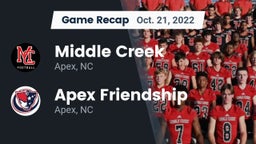 Recap: Middle Creek  vs. Apex Friendship  2022