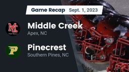 Recap: Middle Creek  vs. Pinecrest  2023
