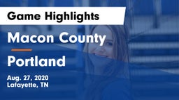 Macon County  vs Portland  Game Highlights - Aug. 27, 2020