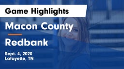 Macon County  vs Redbank Game Highlights - Sept. 4, 2020