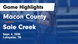 Macon County  vs Sale Creek  Game Highlights - Sept. 4, 2020