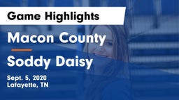 Macon County  vs Soddy Daisy Game Highlights - Sept. 5, 2020