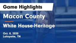 Macon County  vs White House-Heritage  Game Highlights - Oct. 8, 2020