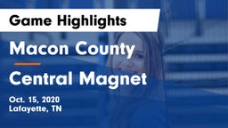 Macon County  vs Central Magnet  Game Highlights - Oct. 15, 2020