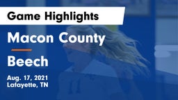 Macon County  vs Beech  Game Highlights - Aug. 17, 2021