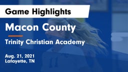Macon County  vs Trinity Christian Academy  Game Highlights - Aug. 21, 2021