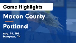 Macon County  vs Portland  Game Highlights - Aug. 24, 2021