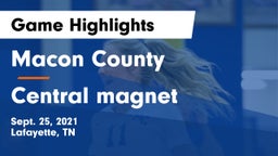 Macon County  vs Central magnet  Game Highlights - Sept. 25, 2021