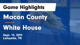 Macon County  vs White House  Game Highlights - Sept. 15, 2022
