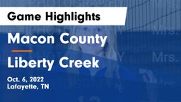 Macon County  vs Liberty Creek  Game Highlights - Oct. 6, 2022