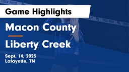 Macon County  vs Liberty Creek  Game Highlights - Sept. 14, 2023