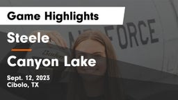 Steele  vs Canyon Lake  Game Highlights - Sept. 12, 2023