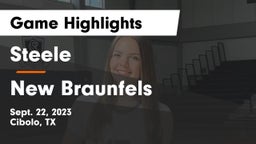 Steele  vs New Braunfels  Game Highlights - Sept. 22, 2023