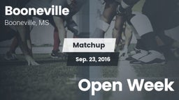 Matchup: Booneville vs. Open Week 2016