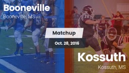 Matchup: Booneville vs. Kossuth  2016